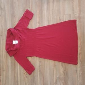 Red Womens Sweater Dress